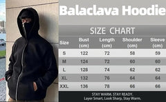New Ninja Zipper Hoodie - 2025 stylish Balaclava zipper - Balaclava ninja zipper