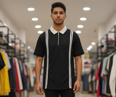 Menβs Half Sleeve Polo-Style T-Shirt