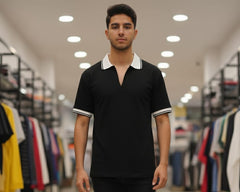 Menβs Half Sleeve Polo-Style T-Shirt