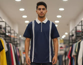 Menβs Half Sleeve Polo-Style T-Shirt