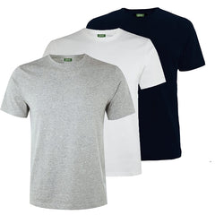 Only 24 hour sale Pack of 3 Plain Short Sleeves TShirts White Grey Black With Free Delivery and Free tshirt